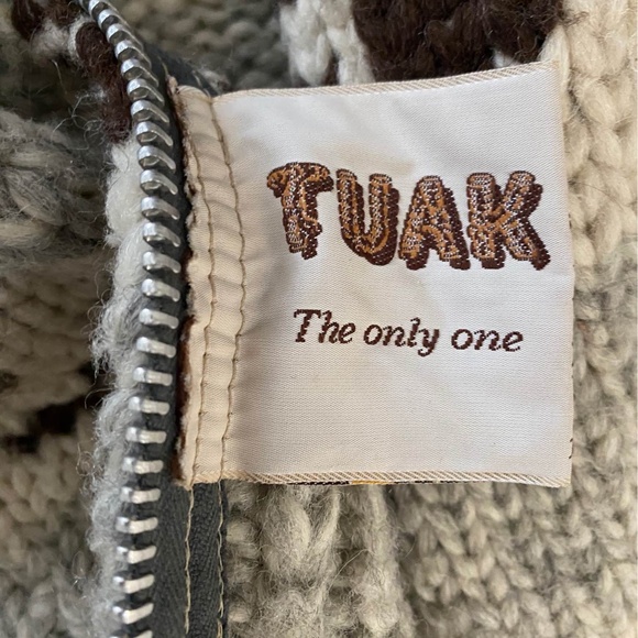 Vintage Handmade Tuak Sweater/Cardigan - Picture 5 of 5